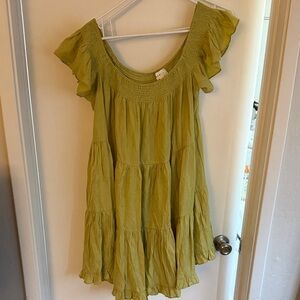 Charming Green Kids Dress